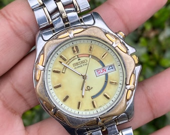 970 Seiko Kinetic Blue Dial Men's Watch 5M82-0BE0,Passport