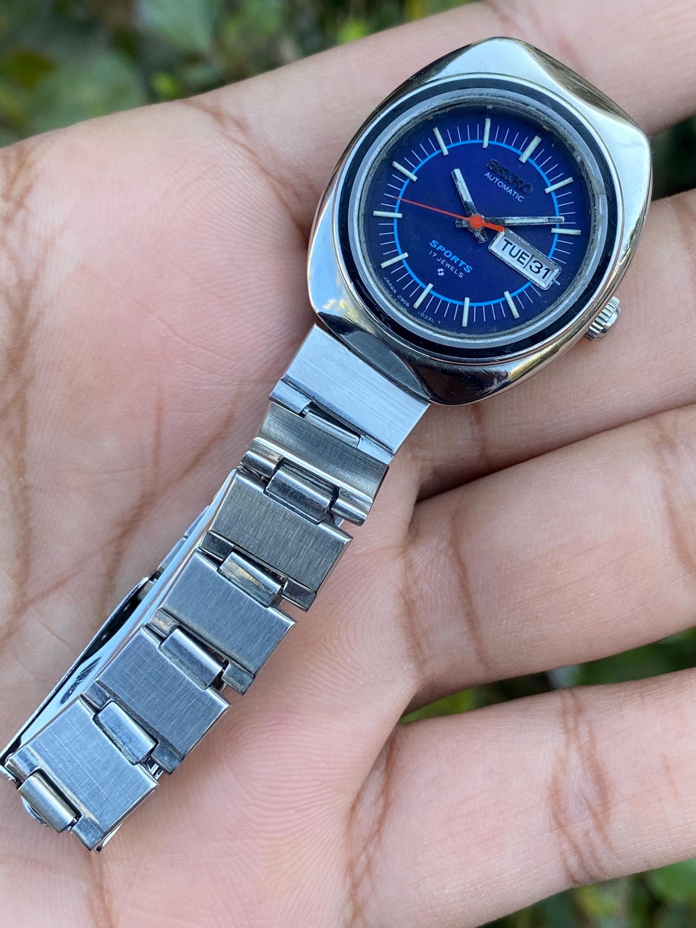 Vintage April 1977, Seiko Sports Automatic 17 Jewels 2906-0170 Day