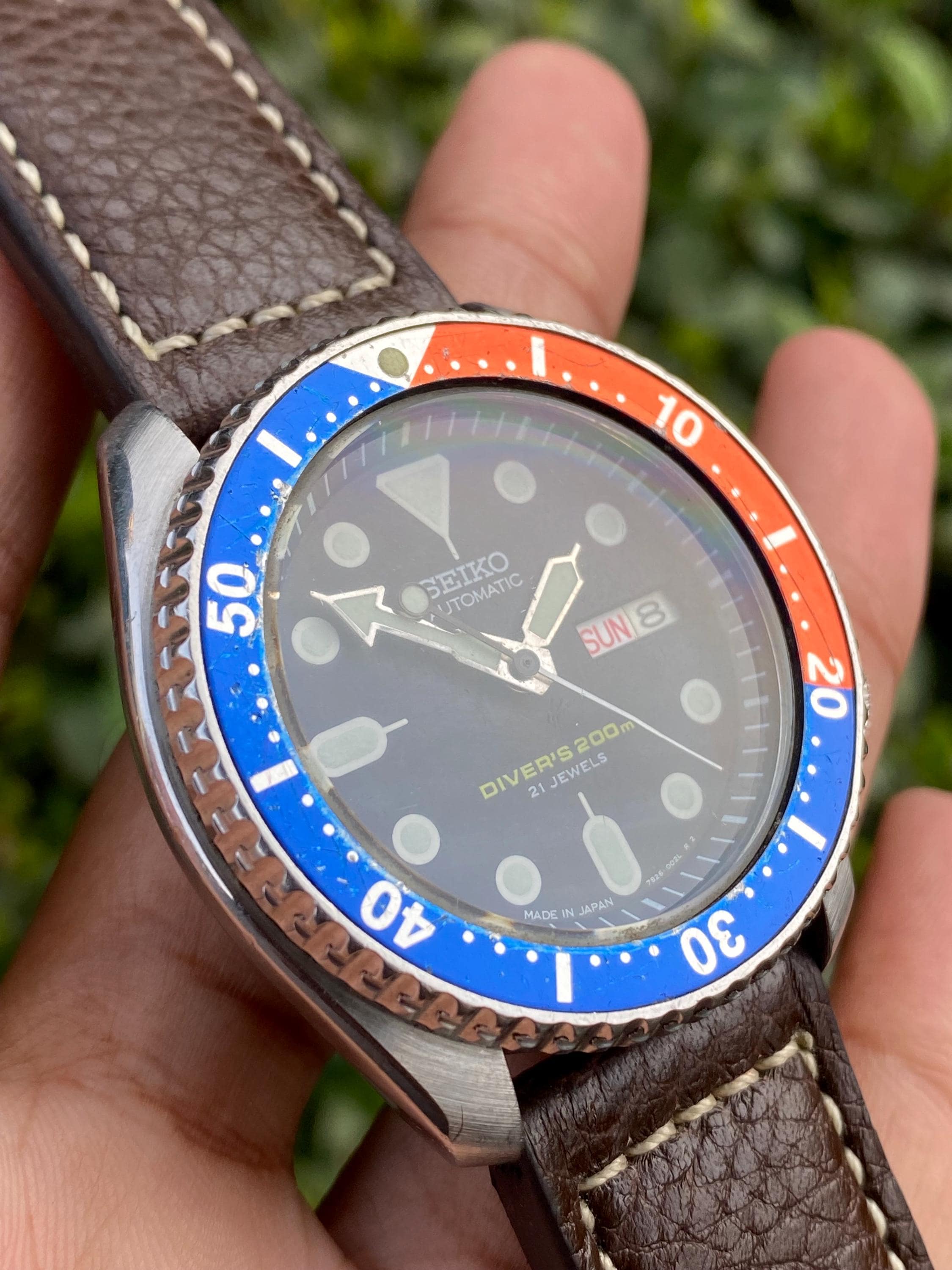 Vintage Rare SEIKO Pepsi Scuba Diver 200m SKX009 7S26-0020