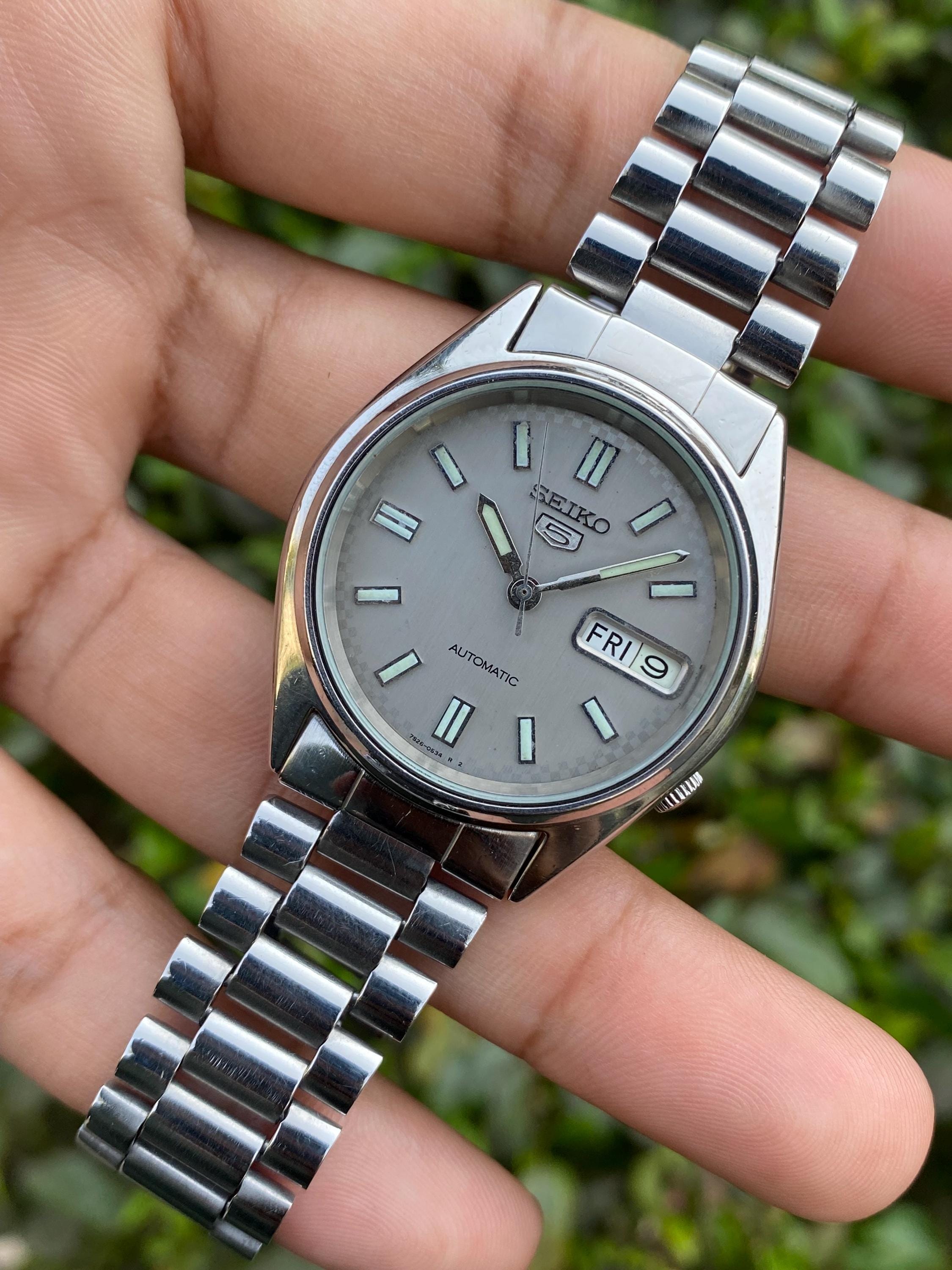 SEIKO5 腕時計 自動巻  シルバー 7S26-3040 Seiko 7s26 3040 - Etsy 日本
