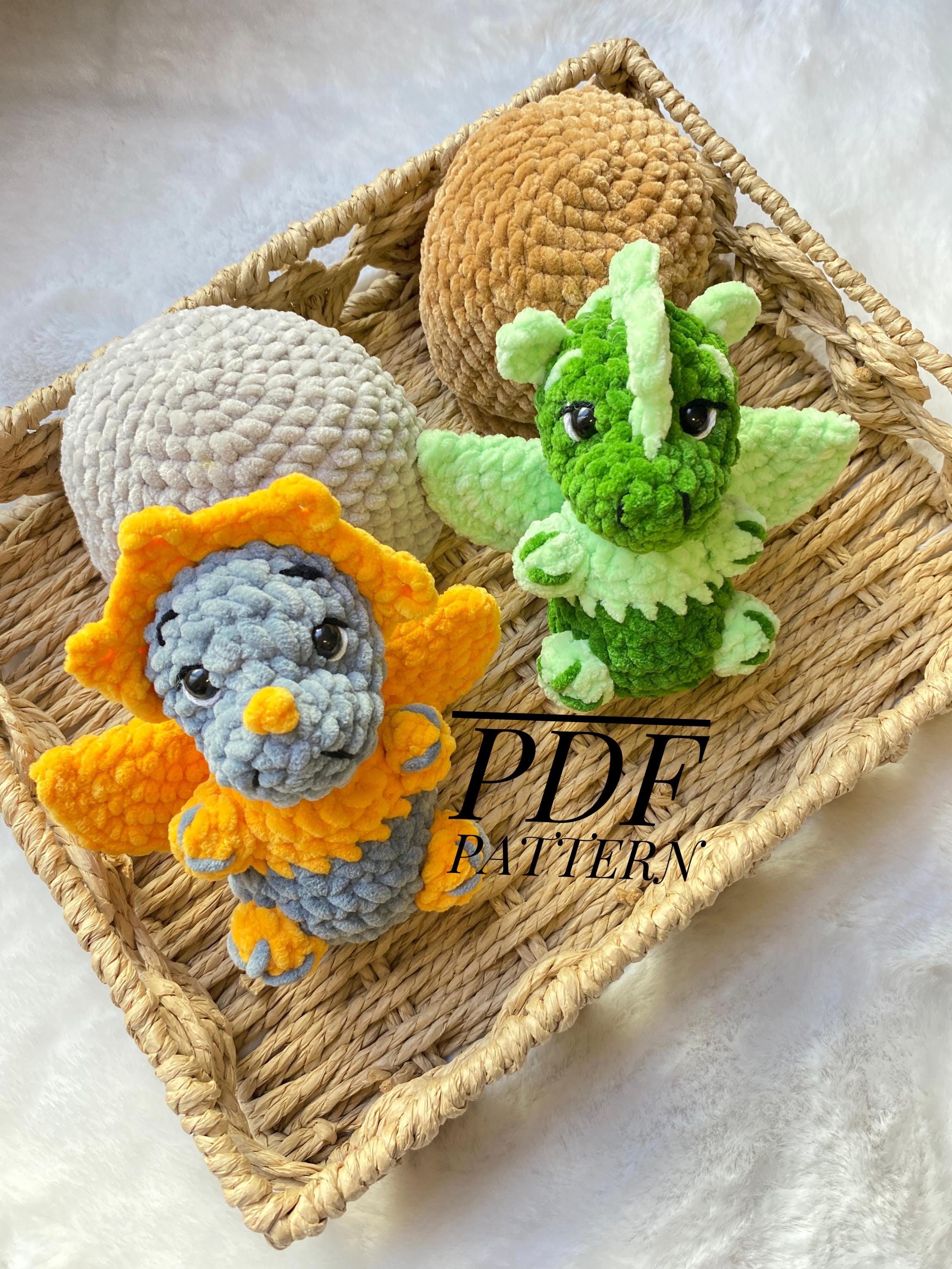 37 Dinosaur Crochet Patterns for Roaring Cute Amigurumi Projects 15 Hatching Dino Crochet Pattern: Amigurumi Dinosaur with Egg