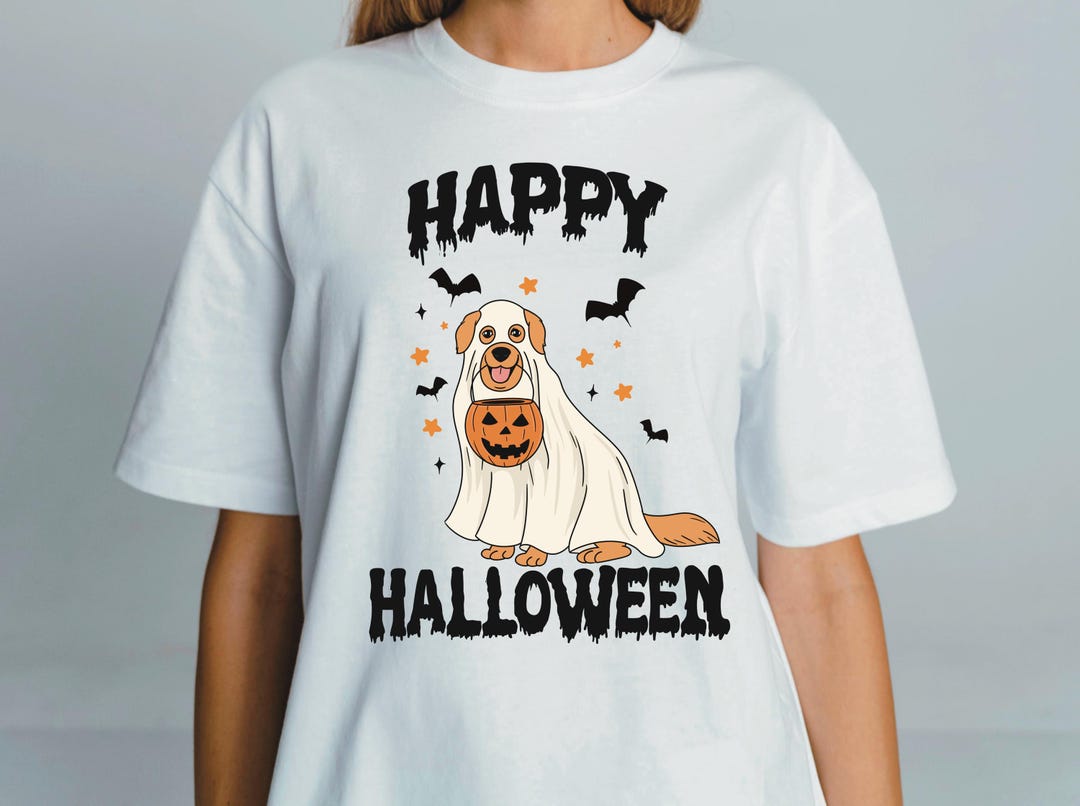 Golden Retriever Ghost Dog Halloween Shirt Design (digital Download) - Etsy