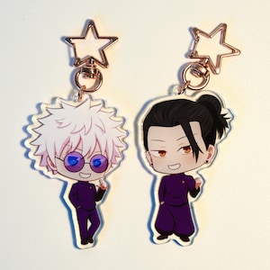 SatoSugu Keychain Charms – High School Gojo & Geto