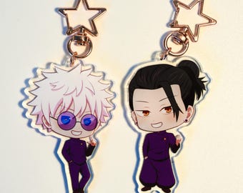 SatoSugu Keychain Charms – High School Gojo & Geto