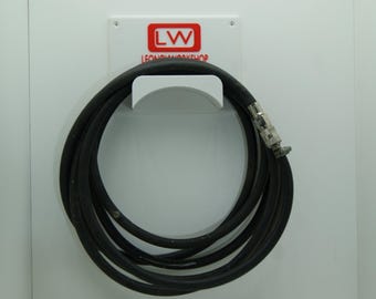 Wall Mounted Organizer for Air, Water, Vacuum & Other Hoses