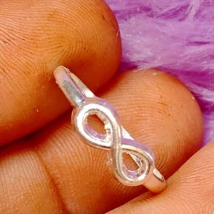 Infinity Symbol Sterling Silver Ring
