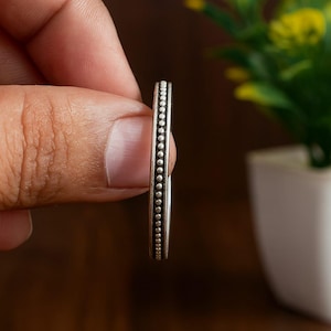 Little Silver Bangle | 925 Sterling Silver Bracelet | Minimalist Silver Kada | Handmade Boho Jewelry | Everyday Wear Gift for child