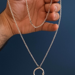 Pendant with Chain Link Sterling Silver Necklace – 925 Sterling Silver