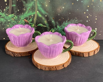 Fairy Flower Mini Soy Candle - Lavender Clouds Fragrance