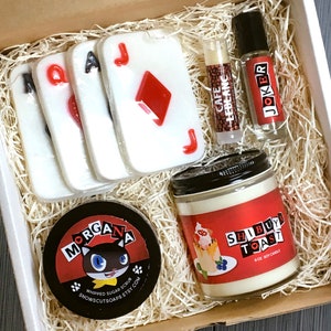 Persona Gift Set - Candle, Sugar Scrub, Soap, Lip Balm, Fragrance Oil