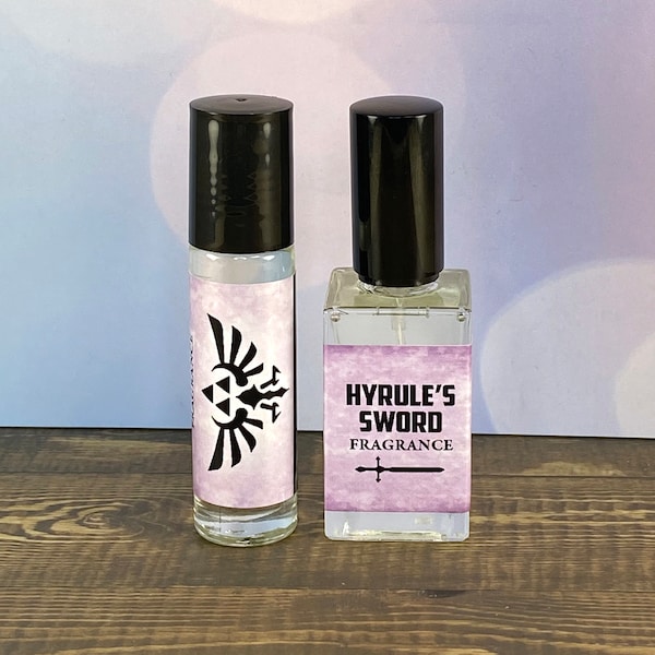 Hyrule's Sword Perfume - Persimmon, Black Orchid, Black Amber and Woods - Princess Zelda