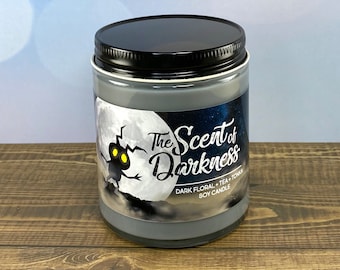 The Scent Of Darkness Soy Candle - Dark Floral, Tea and Tonka Bean