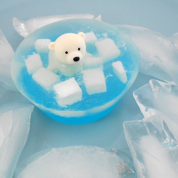 Polar Bear On Ice Soap