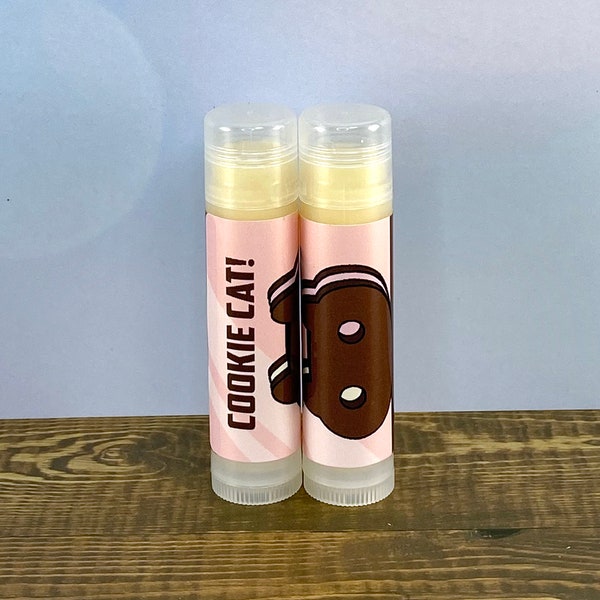 Cookie Cat Lip Balm - Steven Universe - Chocolate Cookie Cream Lip Balm