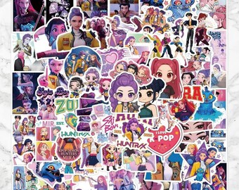 60 Autocollants Kpop Et Anime - Vinyle Imperméable, Réutilisables - Pour Ordinateur, Valise, Déco - 11