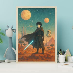 Star Wars Movie Poster | Digital Download Wall Art | 50x70 cm | Dreamy Landscape Print