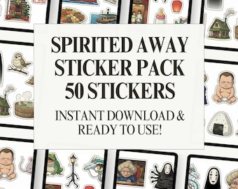 Spirited Away Inspired Stickers – Digital Download