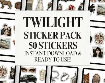 Twilight Inspired Stickers – Digital Download