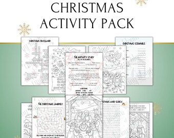 Christian Christmas Activity Pack | 10 Printable Pages | Digital Download