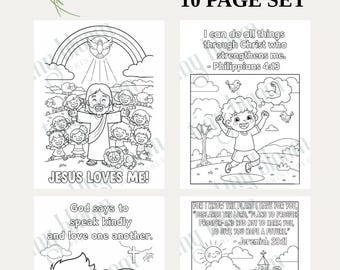 10 Bible Coloring Pages for Kids | Christian Coloring Sheets