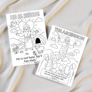 Holy Week Easter Coloring Book for Kids – 6 Printable Pages | Christian Easter Activity, Sunday School & Homeschool PDF