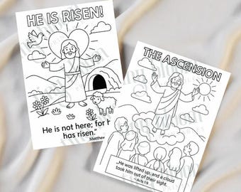 Paaskleurboek voor kinderen: christelijke activiteit in de Goede Week (downloadbare pdf-pagina's)