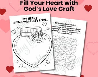 Fill Your Heart with God’s Love Craft – Christian Valentine Activity for Kids