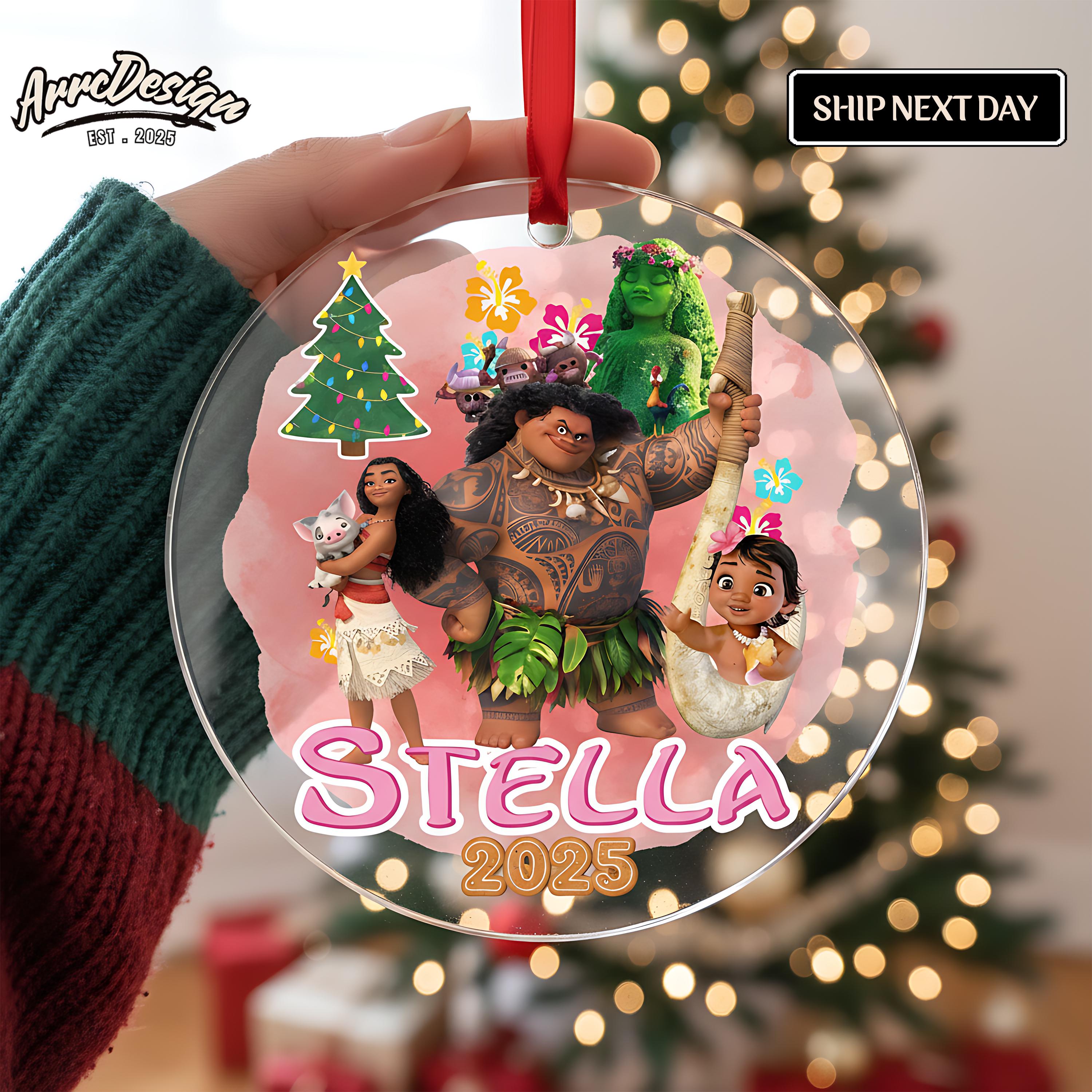 Discover Personalized Moana Christmas Ornament: Custom Acrylic Holiday Decoration