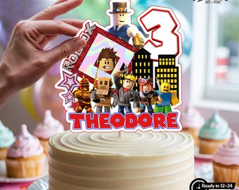 Personalized Video Game Cake Topper: Custom Birthday Party Decor