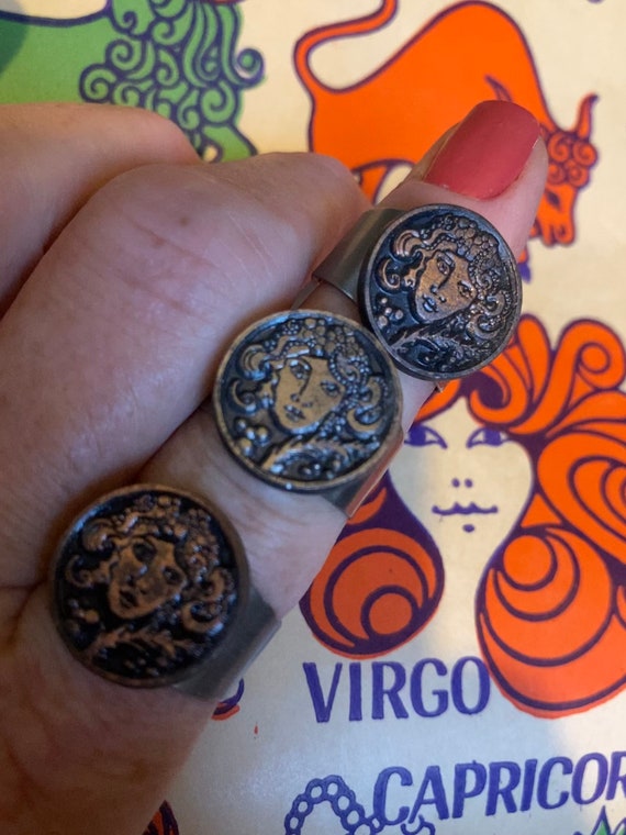 Ring Virgo Zodiac Ring Virgin Ring August Septemb… - image 2