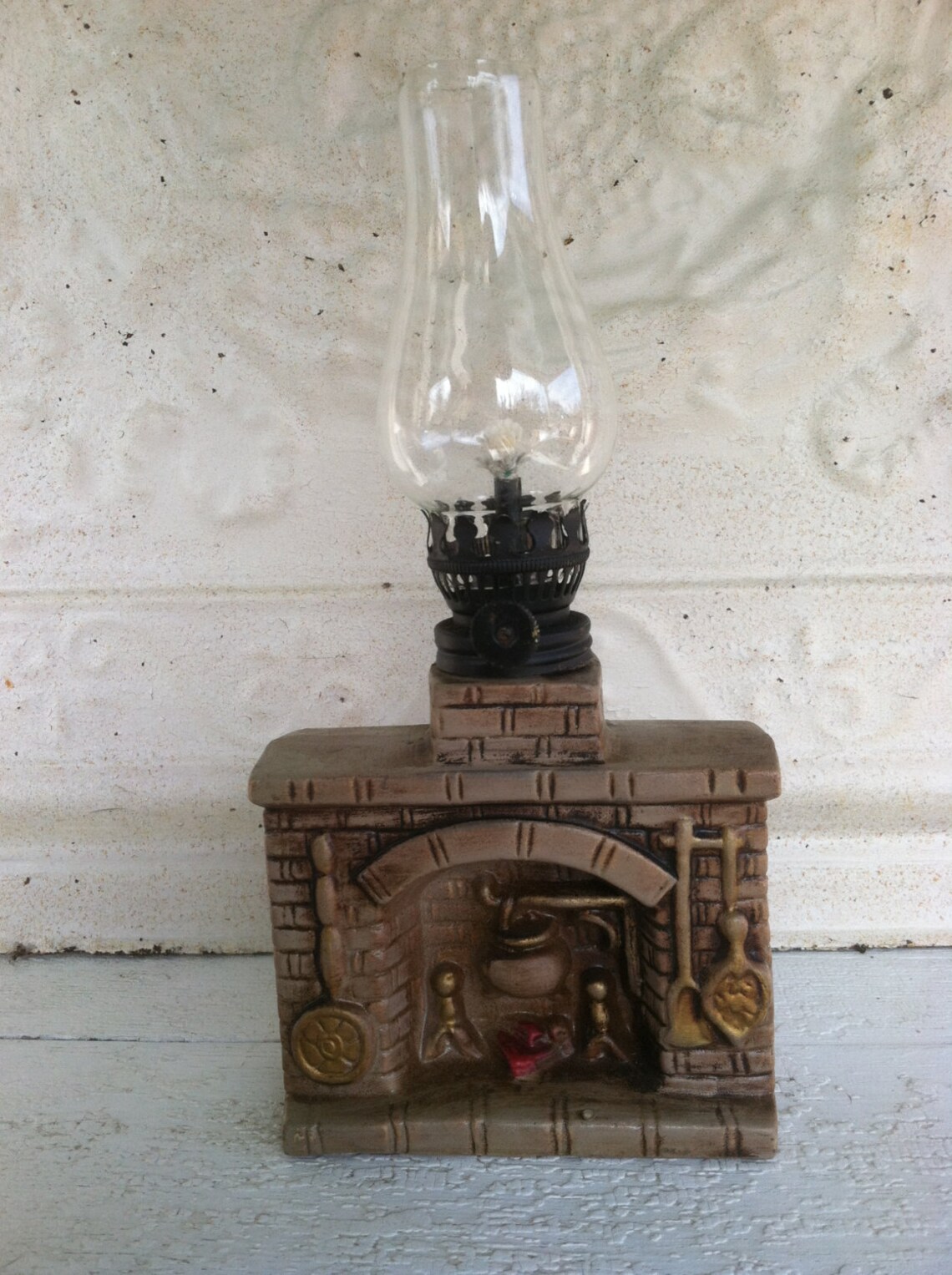 Öl Lampe Kamin Küche Herd Colonial Kochen Kamin Etsy