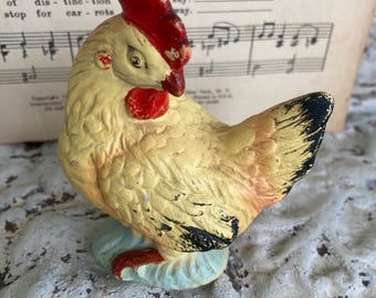 Vintage Chicken Salt Pepper Shaker Single Shaker Bisque Made in Japan Farmhouse Decor