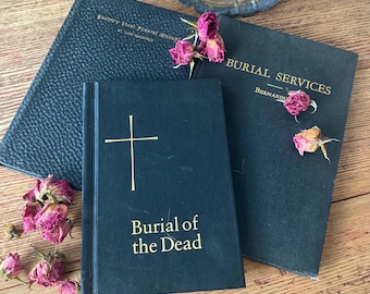Vintage Prayer Books Burial Services 1958 Pastors Ideal Funeral Manual 1919 Burial of the Dead 1987