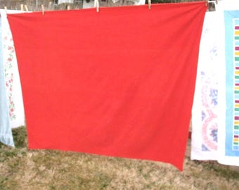 Vintage Rust Tablecloth: Autumn Kitchen, 50” x 64”