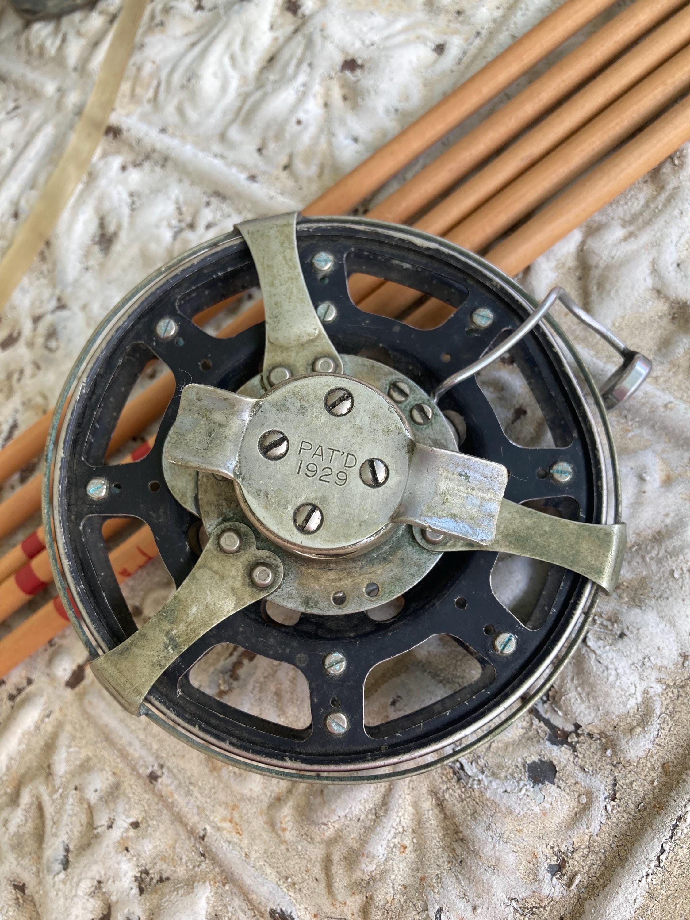 Vintage Winona Fishing Reel James Heddon's Sons Dowagiac MI Pat'd