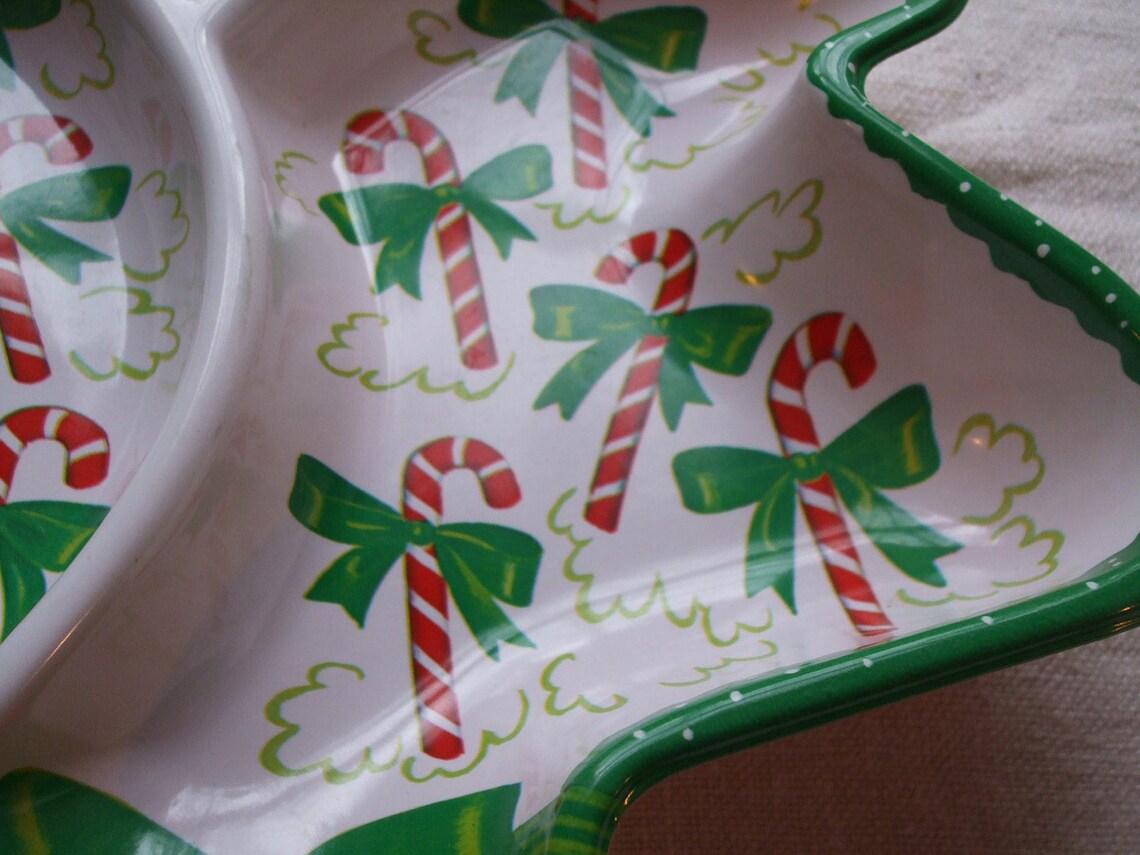 Christmas Nut Dish Cookie Tray Christmas Appetizer Dish Etsy