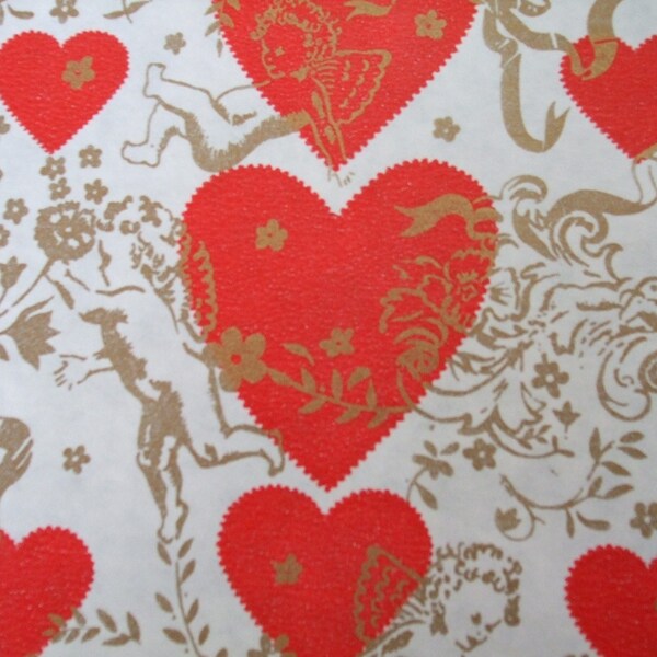 Valentine Wrapping Paper 500 - 600 Linear Feet Vintage reserved for jenwhite691