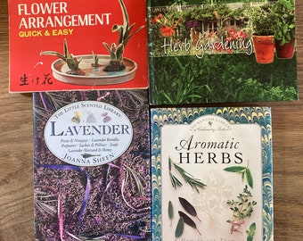 Vintage Guides Reference Books Gardening Cooking Illustrated Photography - Flower Arrangement - Herb Gardening - Aromatic Herbs - Lavender