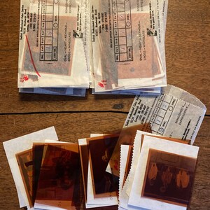 ビンテージネガ グラシン紙封筒 ジャンクジャーナル用品 グラシン紙ポケット 写真スタジオストック ポートレートスタジオ用品