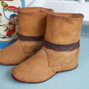 Boots Leather Child&#39;s Leather Cowboy Boots 1930s 1940s