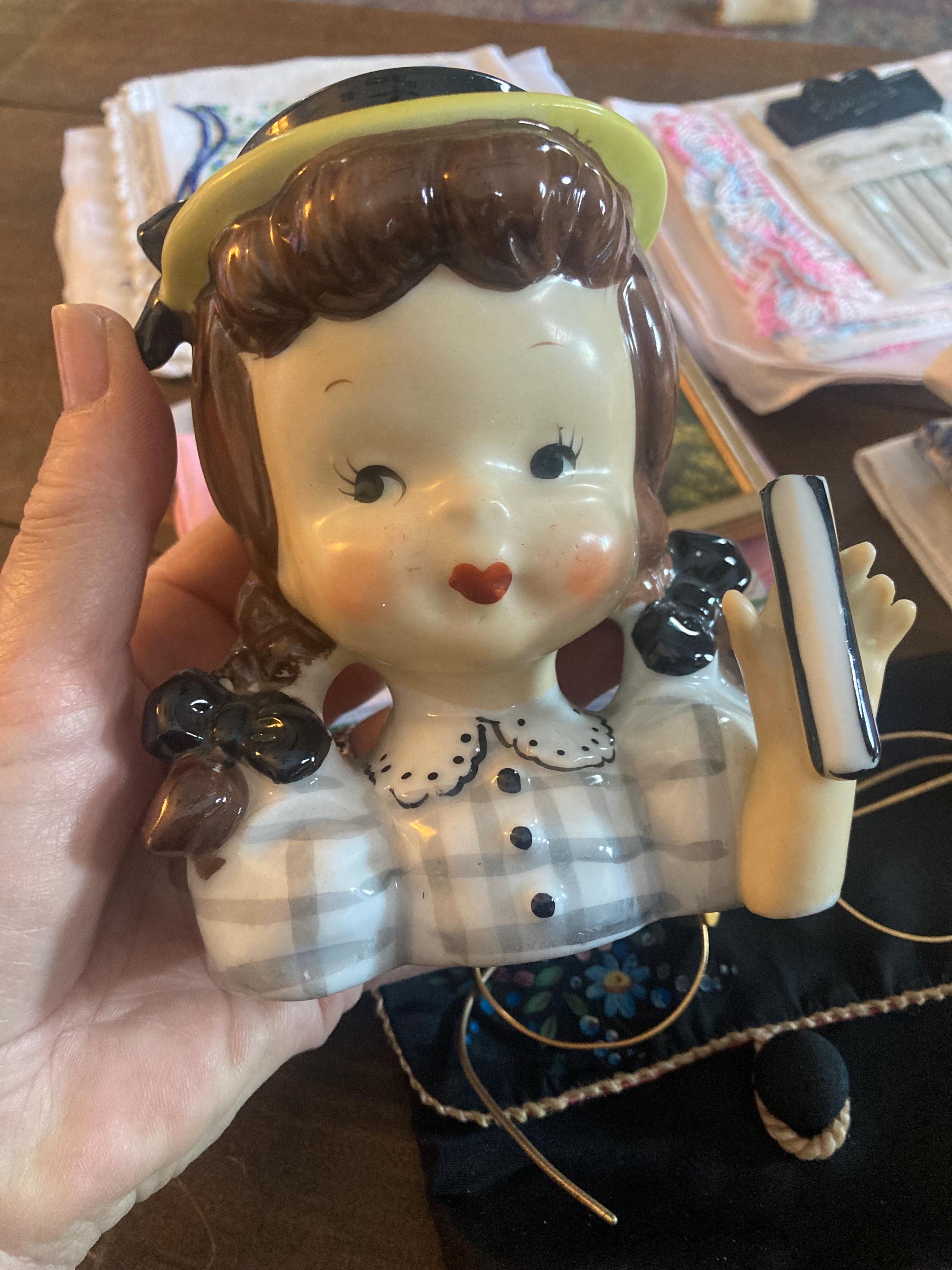 Head Vase Girl Umbrella - Etsy