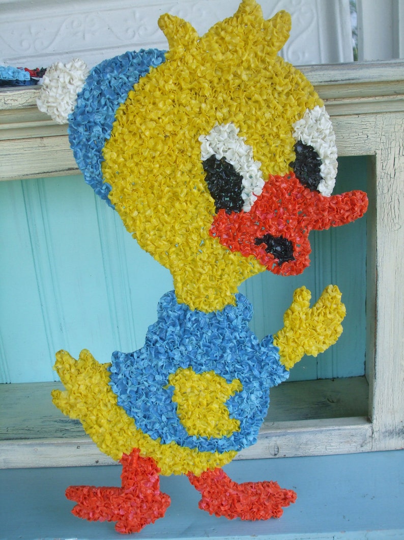 Donald Duck Wall Art Popcorn Art Plastic Duckling Nursery Wall Etsy