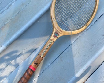 T.A.D Davis Classic Wood 1L Tennis Racket Classic Wooden Racquet