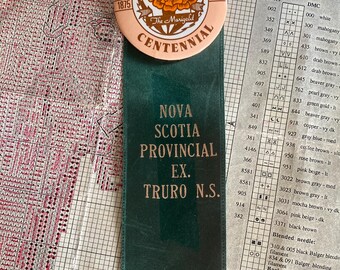 Vintage Horse Show Ribbon 1970s Nova Scotia Provincial Ex. Truro N.S. Centennial 1875-1975