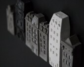 architectural wall installation - unglazed matte porcelain wall hanging