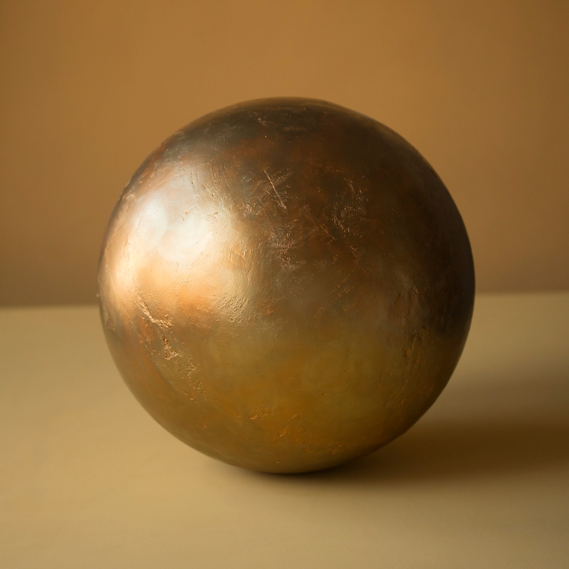 Decorative Sphere in Gold Etsy