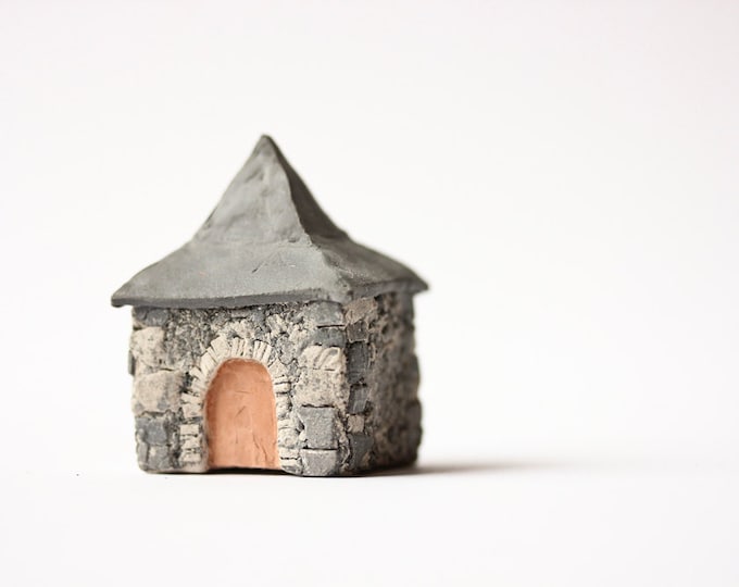 French Carriage House Architectural Sculpture Little Clay House France