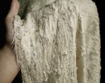 Wabi-Sabi Gauze, Stir-Dyed Texture for Layered Dresses