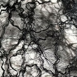 Molnfiberstrukturerat nät | Oregelbundet öppet vävt styvt tyg | Installationsmaterial för arkitektonisk modekonst