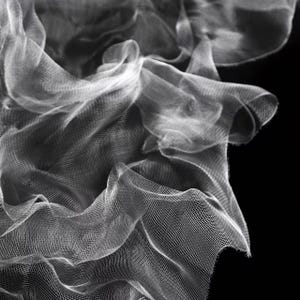 Cloud Mist Rigid Sculptural Mesh, Wire-Frame Shapeable Fabric for Futuristic Fashion & Dimensional Cutting Art image 13